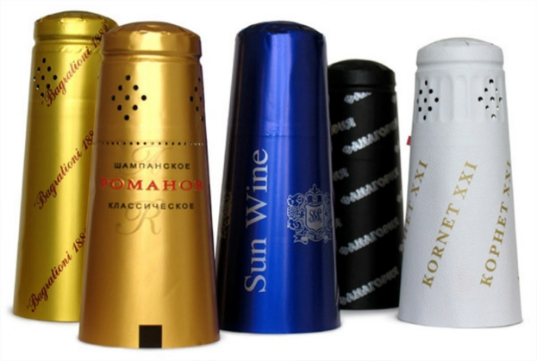 Капсуляторы для распределения, формирования 4-х складок и  разглаживания капсул из фольги для бутылок под шампанское